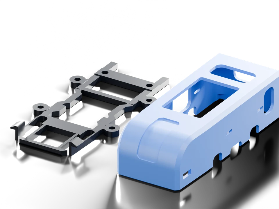Top Mount v2 cover and dock in their print poses